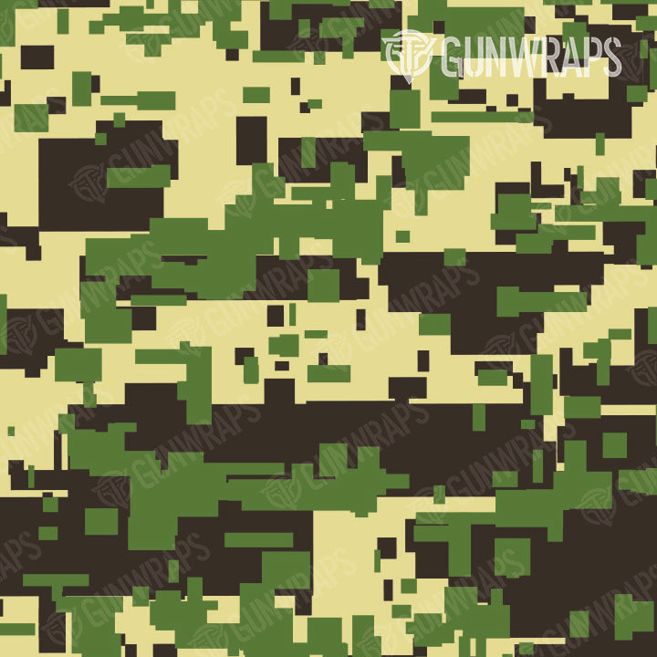 Rifle Digital Jungle Camo Gun Skin Pattern