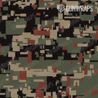 AR 15 Mag Well Digital Militant Copper Camo Gun Skin Pattern