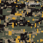 AR 15 Digital Militant Yellow Camo Gun Skin Pattern