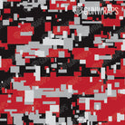 AR 15 Mag Well Digital Red Tiger Camo Gun Skin Pattern