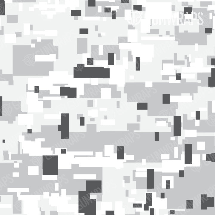 AR 15 Mag Well Digital Snow Camo Gun Skin Pattern