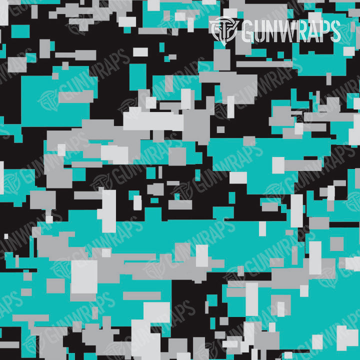 Tactical Digital Tiffany Blue Tiger Camo Gun Skin Pattern