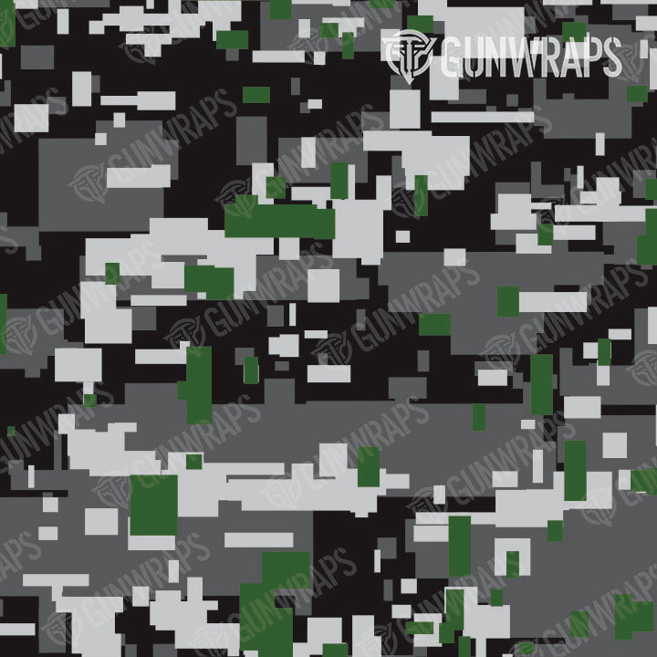 AR 15 Mag Well Digital Urban Green Camo Gun Skin Pattern