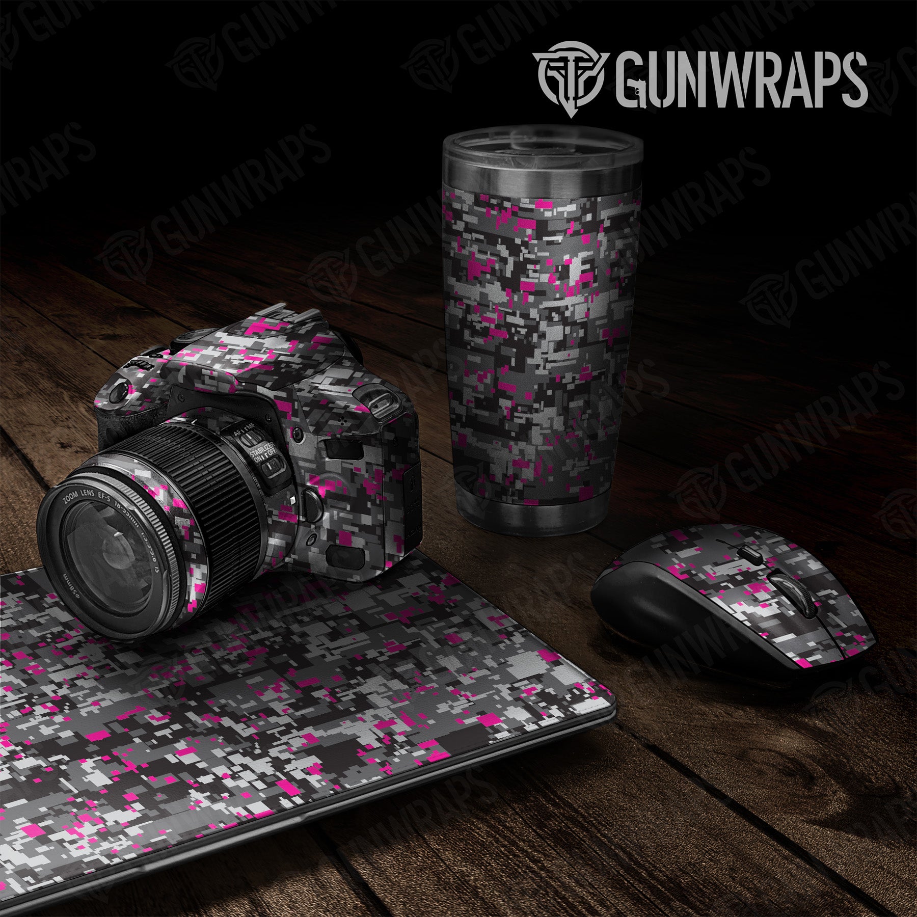 Digital Urban Magenta Camo Universal Sheet 