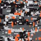 AR 15 Digital Urban Orange Camo Gun Skin Pattern