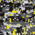 AR 15 Digital Urban Yellow Camo Gun Skin Pattern