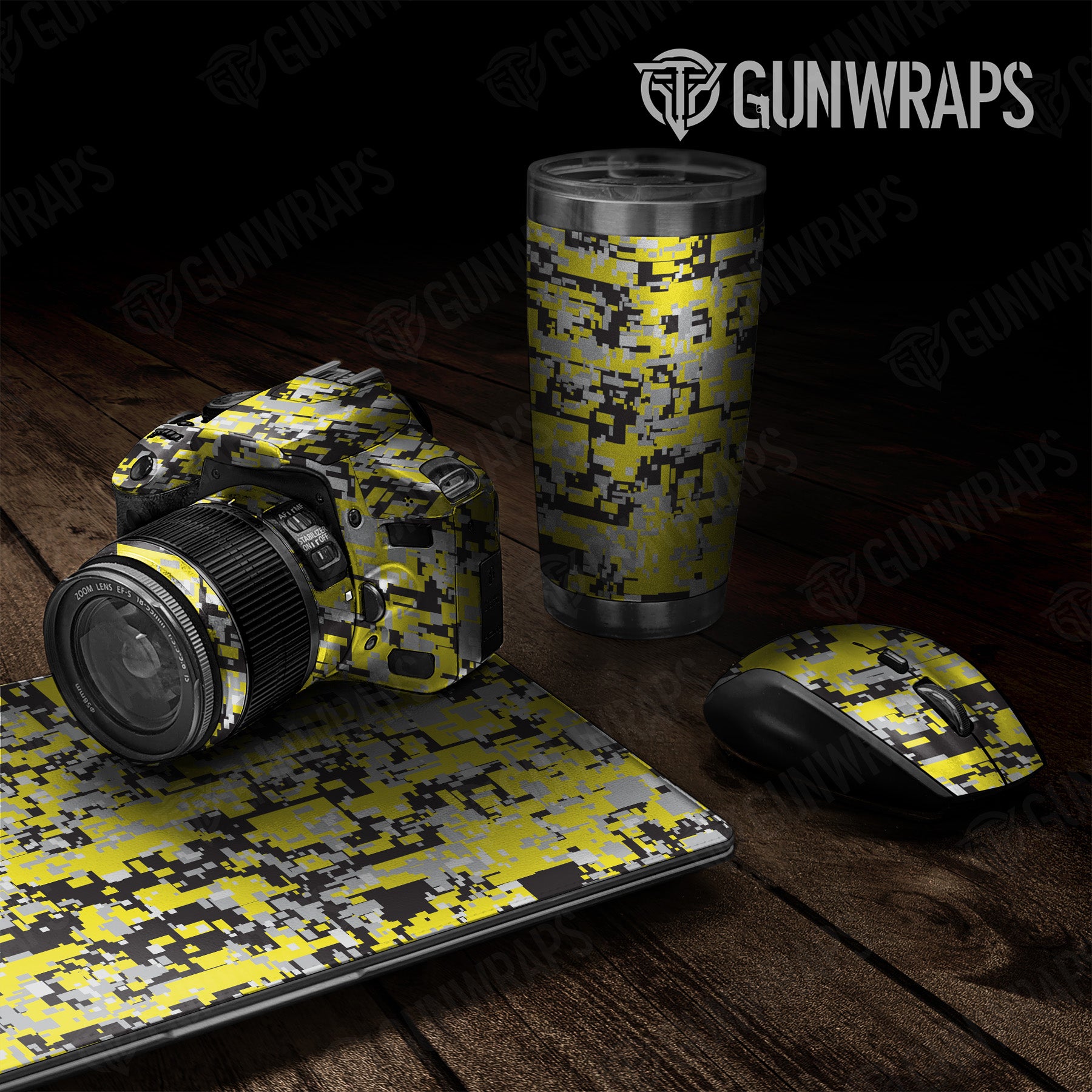 Digital Yellow Tiger Camo Universal Sheet 