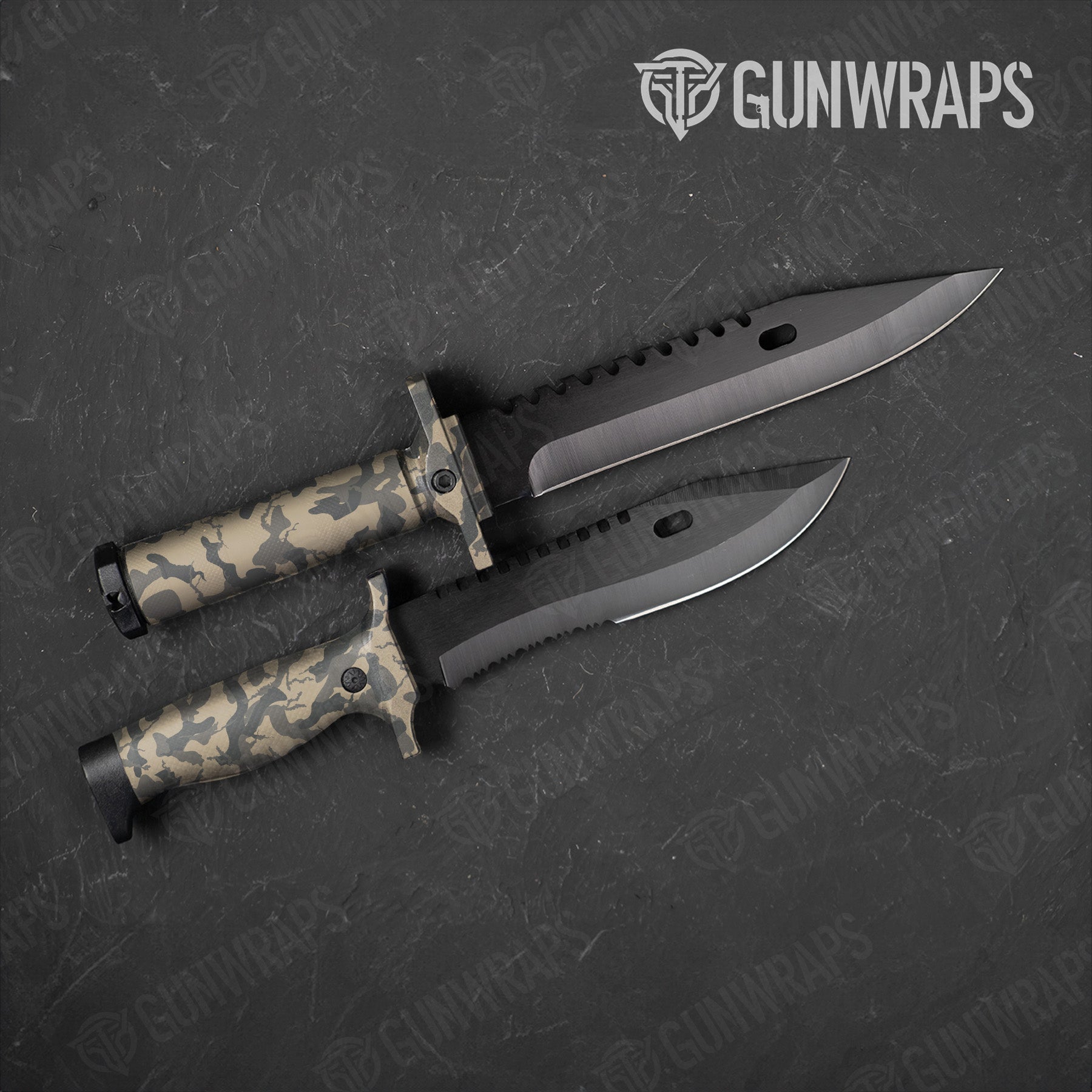 Ragged Army Camo Knife Gear Skin Vinyl Wrap