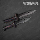 Ragged Blue Copper Camo Knife Gear Skin Vinyl Wrap