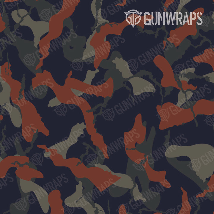 Tactical Ragged Blue Copper Camo Gun Skin Pattern