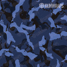 AR 15 Ragged Blue Midnight Camo Gun Skin Pattern