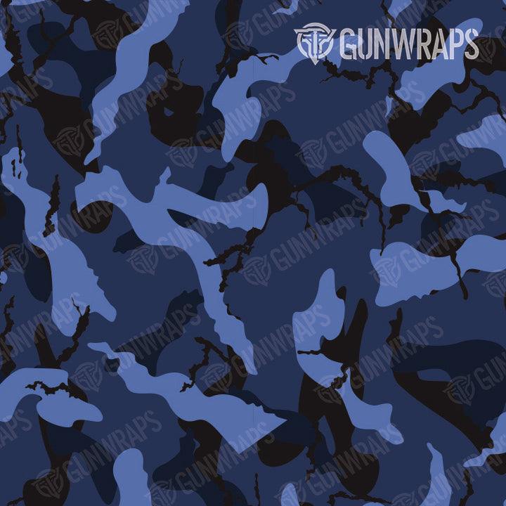 Universal Sheet Ragged Blue Midnight Camo Gun Skin Pattern