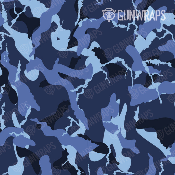 AR 15 Ragged Blue Urban Night Camo Gun Skin Pattern