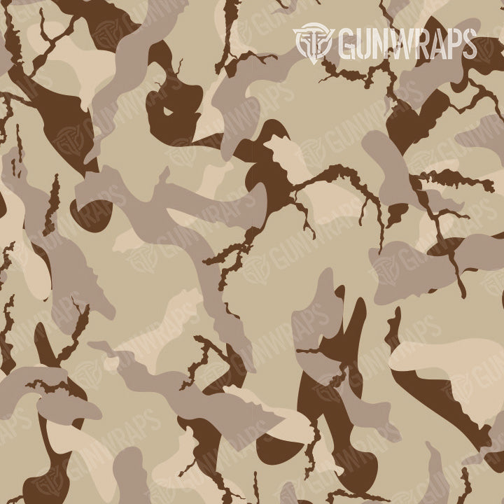 AR 15 Ragged Desert Camo Gun Skin Pattern