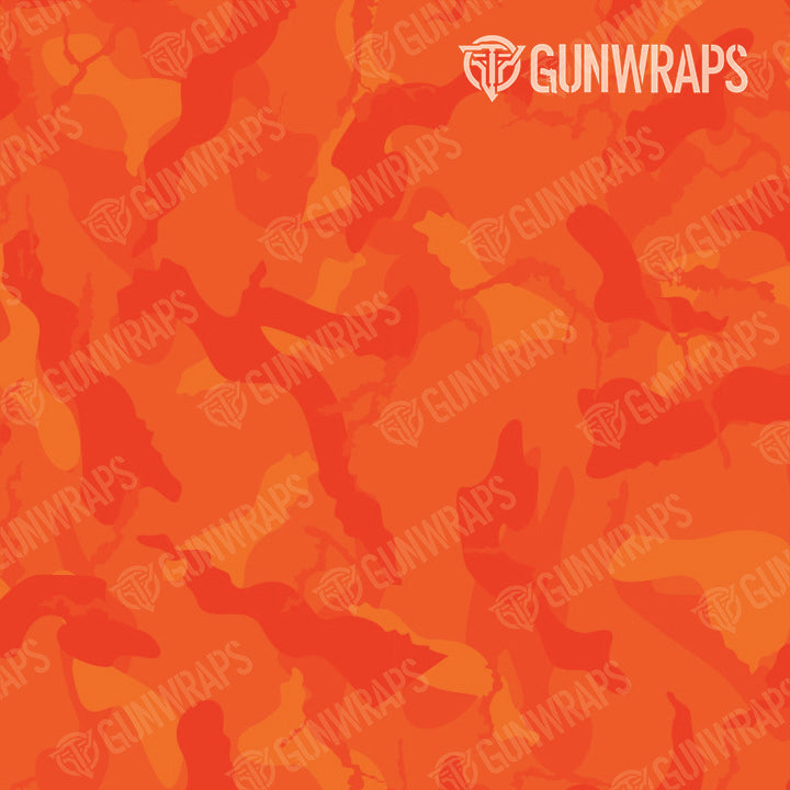 AR 15 Ragged Elite Orange Camo Gun Skin Pattern