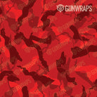 AK 47 Ragged Elite Red Camo Gun Skin Pattern