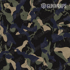 Tactical Ragged Militant Blue Camo Gun Skin Pattern