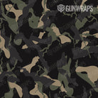 Knife Ragged Militant Charcoal Camo Gear Skin Pattern