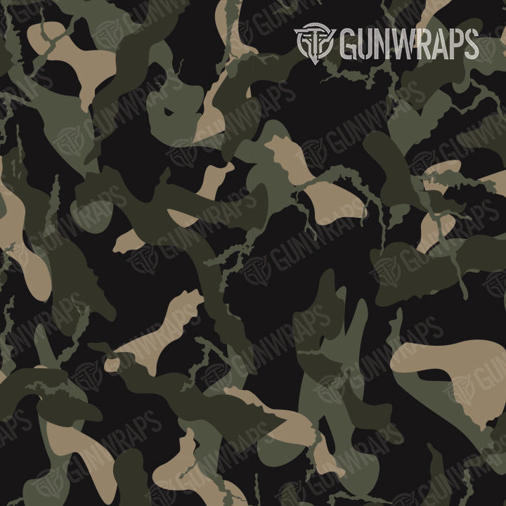 AR 15 Mag Ragged Militant Green Camo Gun Skin Pattern