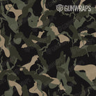 AR 15 Mag & Mag Well Ragged Militant Green Camo Gun Skin Pattern