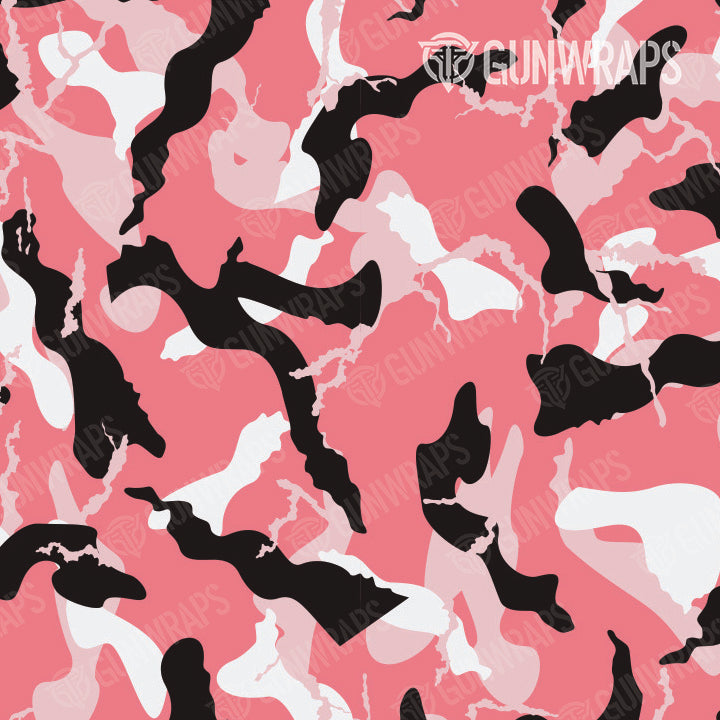 Pistol Slide Ragged Pink Camo Gun Skin Pattern