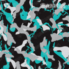 AR 15 Ragged Tiffany Blue Tiger Camo Gun Skin Pattern