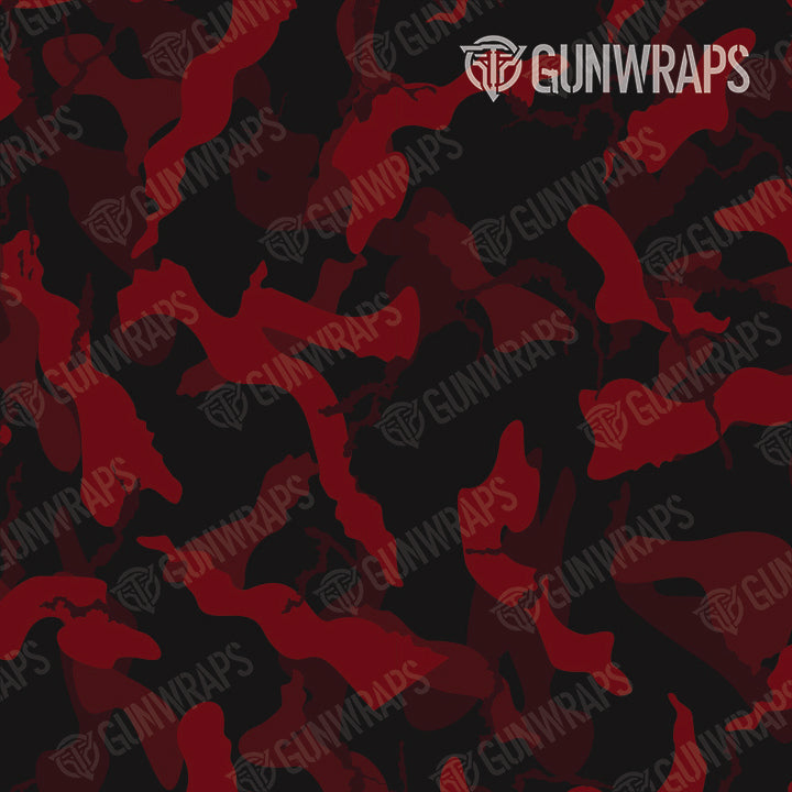 AR 15 Ragged Vampire Red Camo Gun Skin Pattern