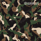 Universal Sheet Ragged Woodland Camo Gun Skin Pattern