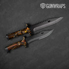 Nature Burning Voodoo Camo Knife Gear Skin Vinyl Wrap