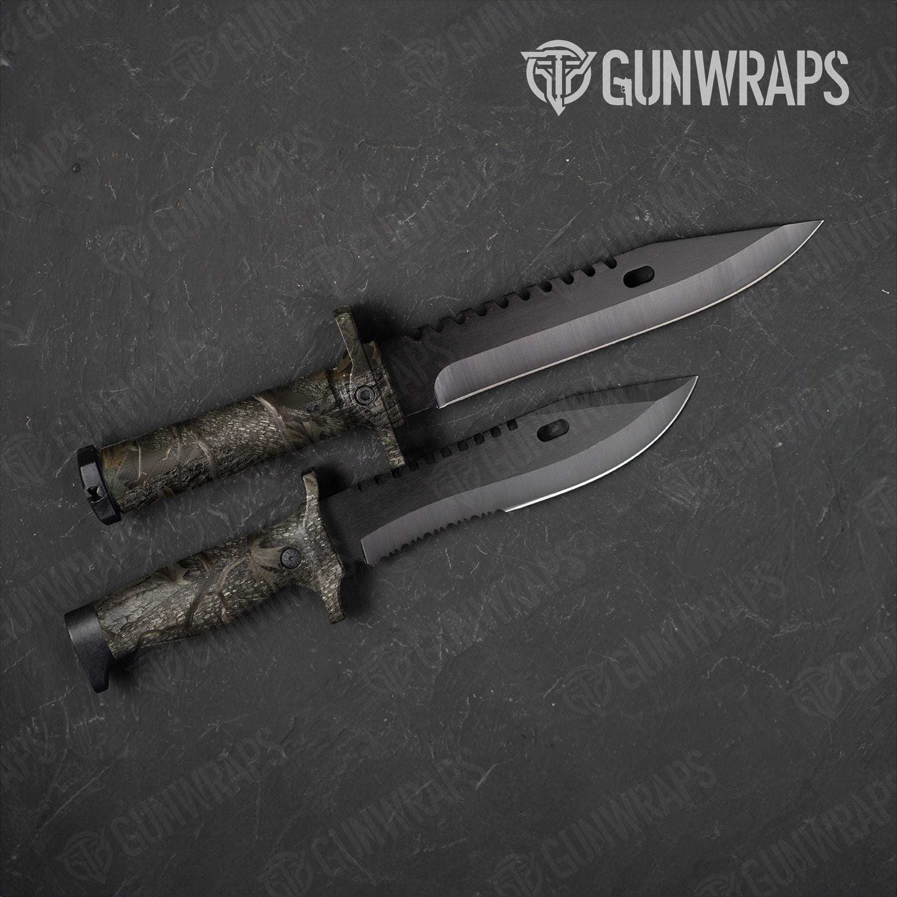 Nature Forest Camo Knife Gear Skin Vinyl Wrap