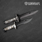 Nature Lifeless Snow Woods Buck Skull Camo Knife Gear Skin Vinyl Wrap