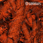 AR 15 Mag Well Nature Orange Forest Camo Gun Skin Pattern