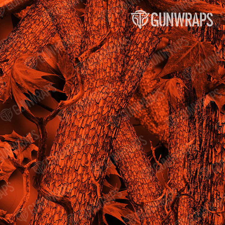 Rifle Nature Orange Forest Camo Gun Skin Pattern