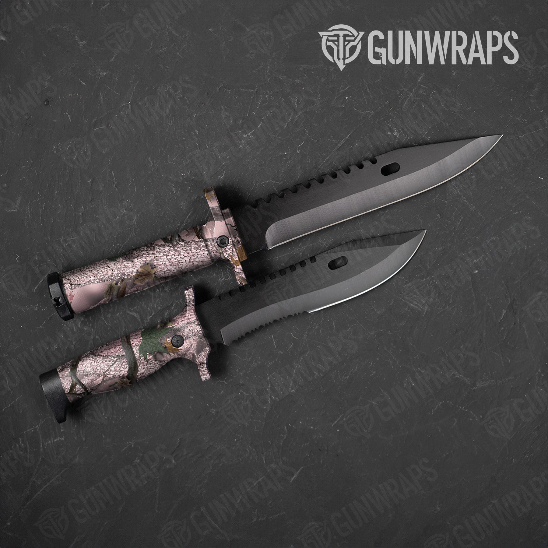 Nature Pink Forest Camo Knife Gear Skin Vinyl Wrap