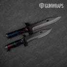 Paint Splatter Midnight Knife Gear Skin Vinyl Wrap