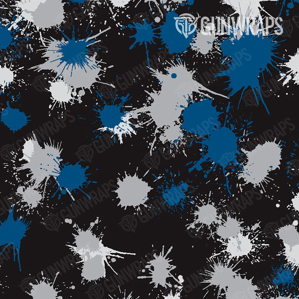 AK 47 Mag Paintball Blue Tiger Gun Skin Pattern