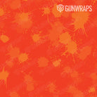 Tactical Paintball Elite Orange Gun Skin Pattern