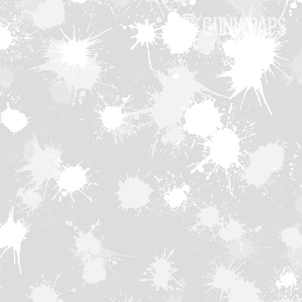 AR 15 Paintball Elite White Gun Skin Pattern