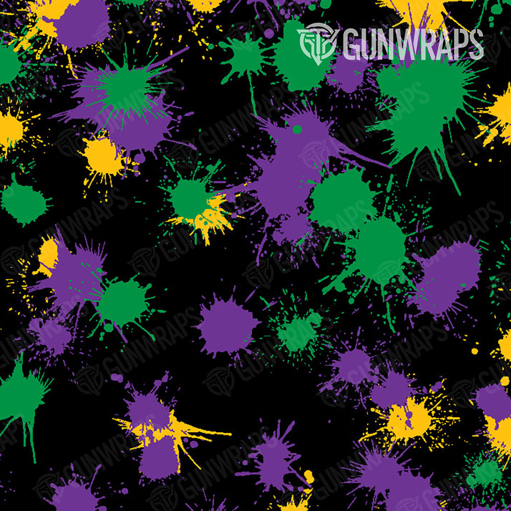 AK 47 Mag Paintball Mardi Gras Gun Skin Pattern