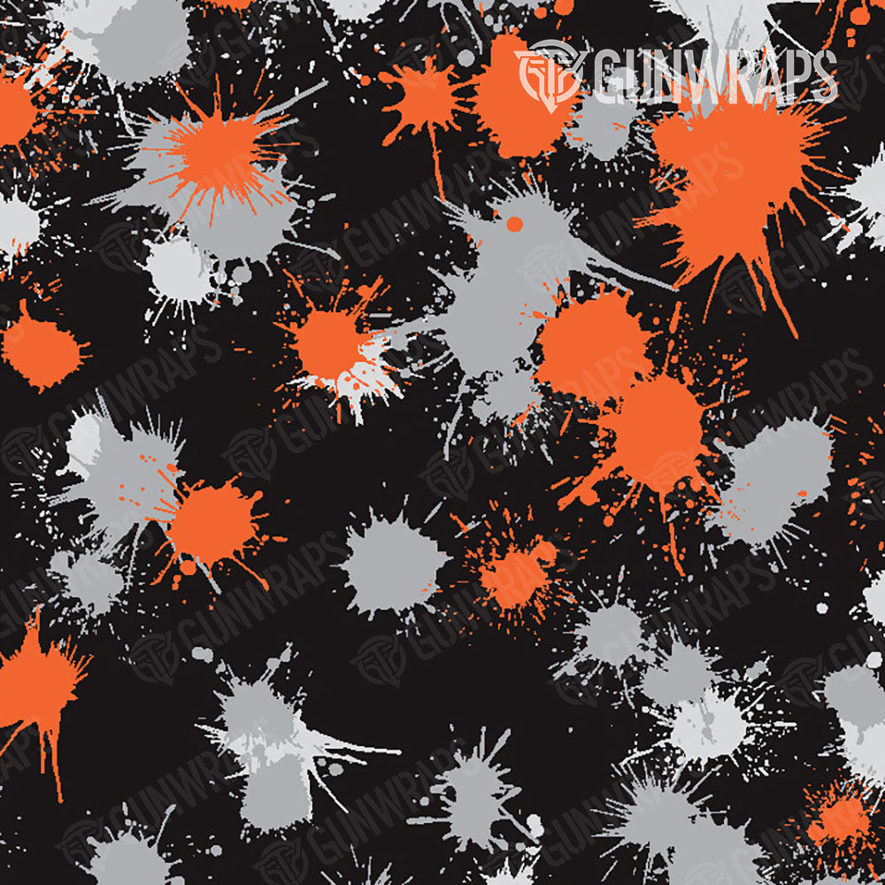 Rifle Paintball Orange Tiger Gun Skin Pattern