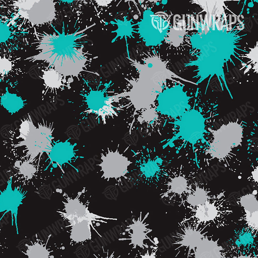 Shotgun Paintball Tiffany Blue Tiger Gun Skin Pattern