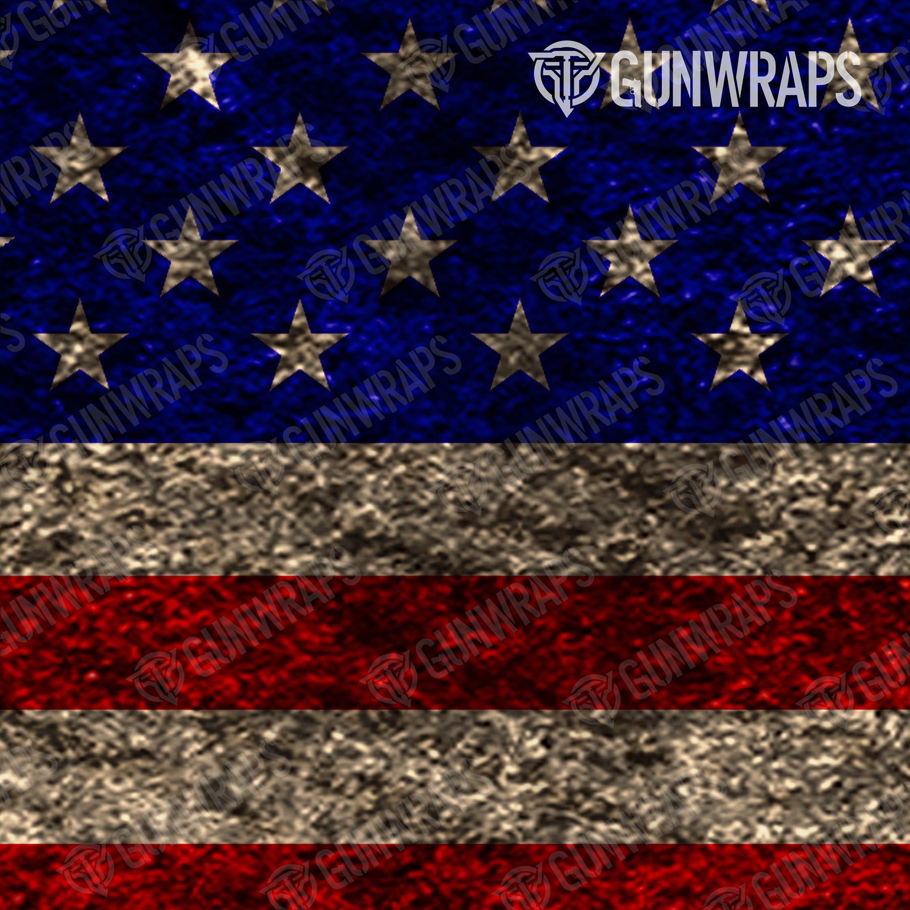 AR 15 Patriotic American Flag Gun Skin Pattern