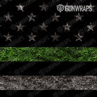 AR 15 Patriotic Gray Scale Flag Gun Skin Pattern