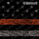 AK 47 Patriotic Orange Flag Gun Skin Pattern