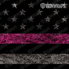 AK 47 Patriotic Pink Flag Gun Skin Pattern