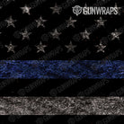 AR 15 Patriotic Police Service Flag Gun Skin Pattern