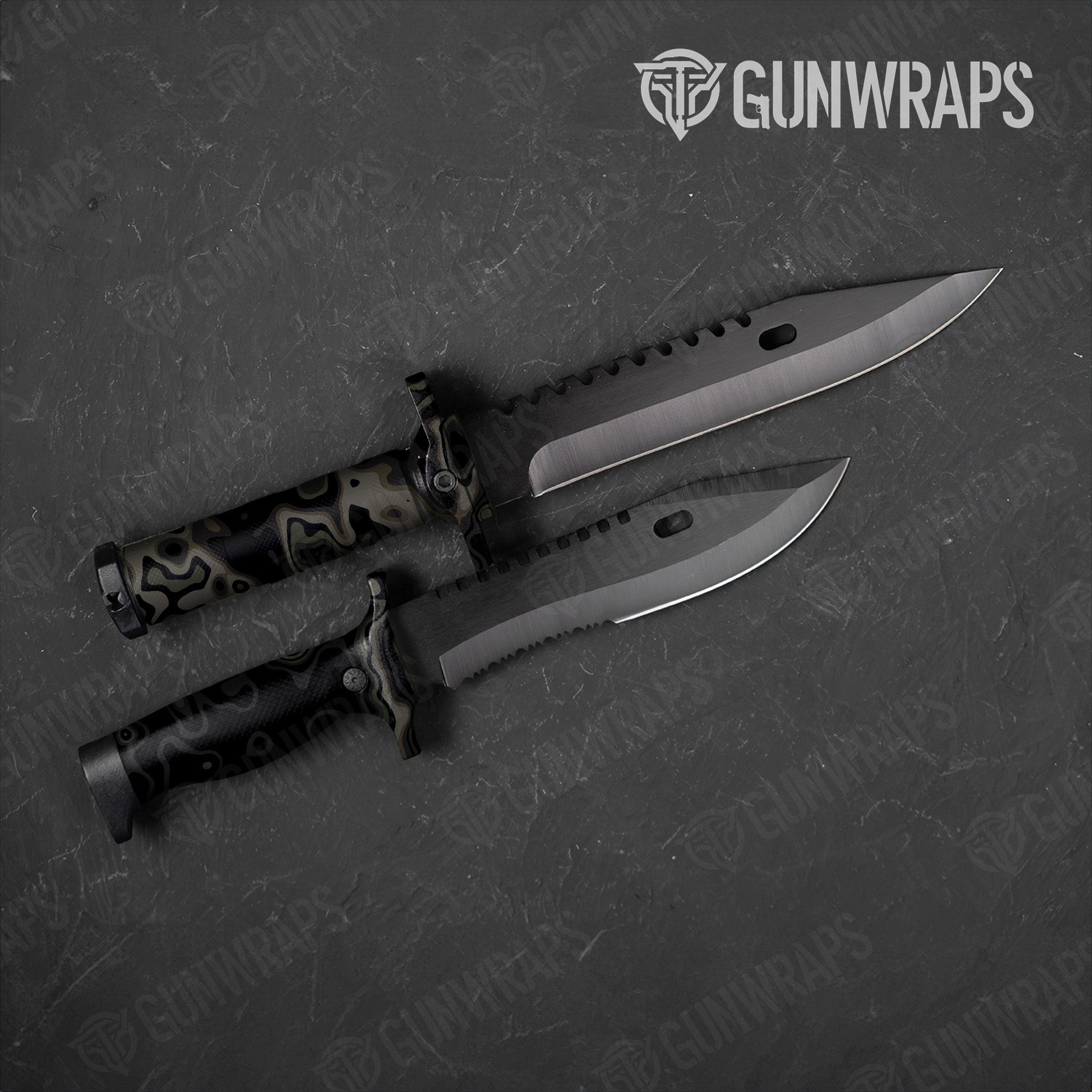 Knife RELV X3 Marauder Camo Gear Skin Vinyl Wrap Film