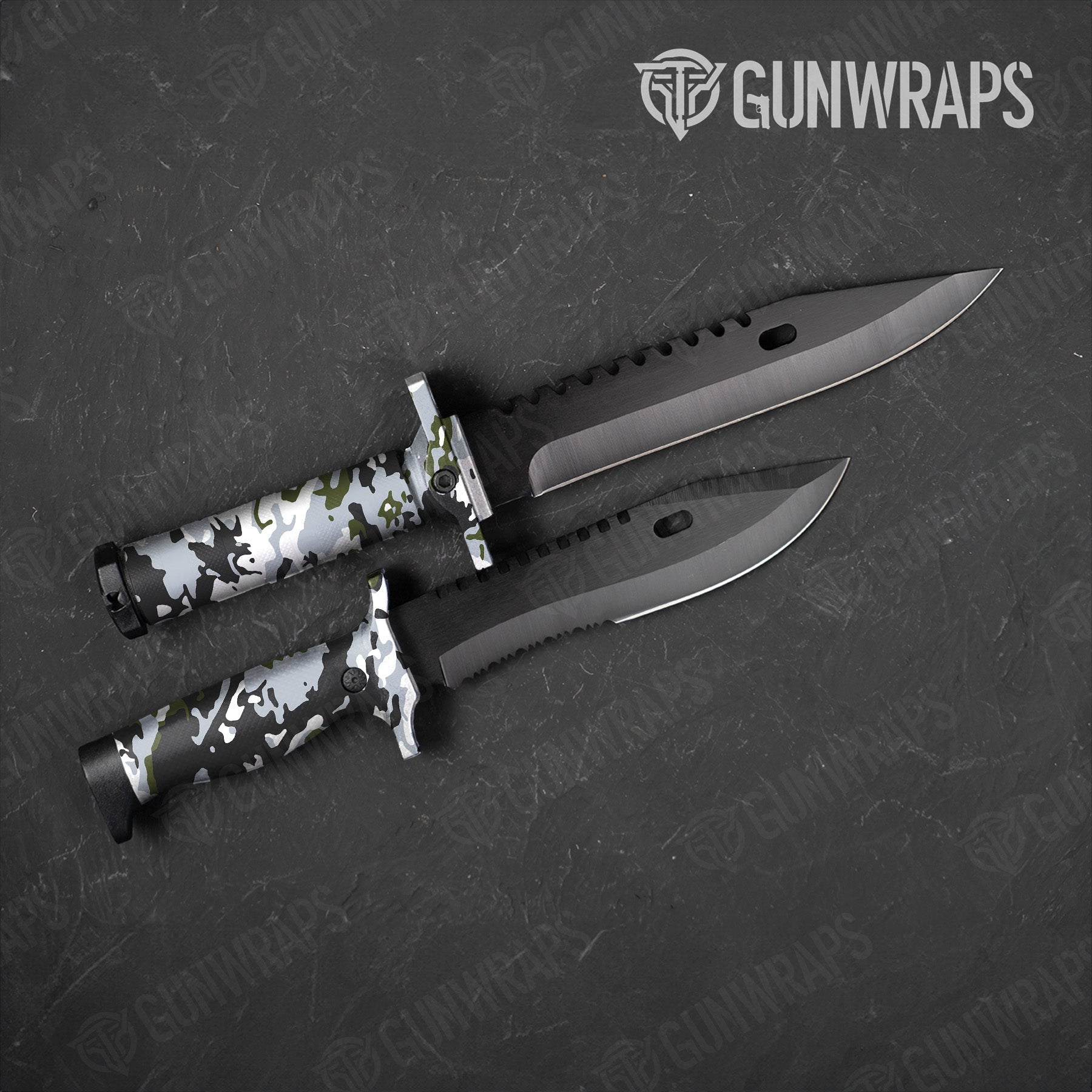 Knife RELV X3 Timber Wolf Camo Gear Skin Vinyl Wrap Film