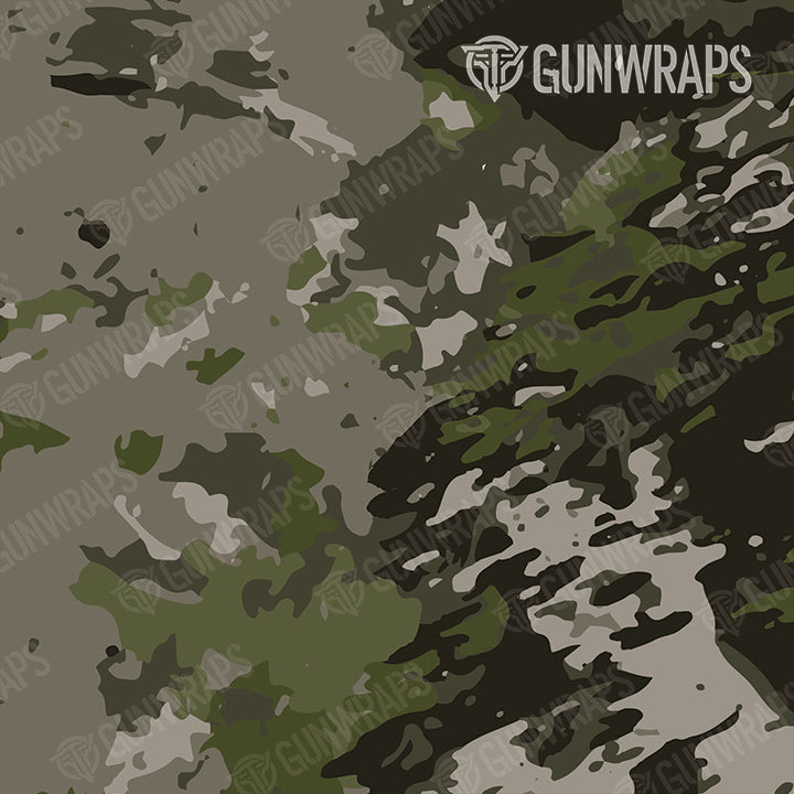 Tactical RELV X3 Tunnel Rat Camo Gun Skin Pattern Film