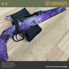 rifle in kryptek purple camo skin